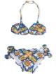 Image 1 of Mc2 Saint Barth Kids Barcelona tile-print bikini set