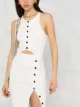 Self-Portrait cut-out fitted midi dress
