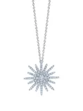 KWIAT 18kt white gold diamond Elements Sunburst pendant - Silver