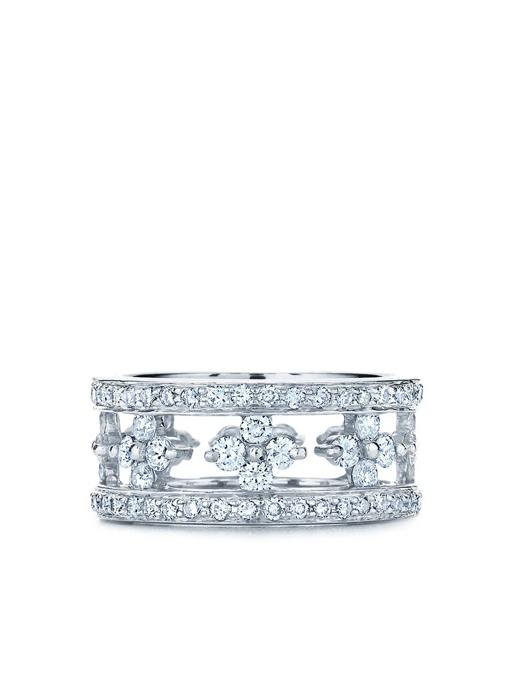 KWIAT Anello Jasmine in oro bianco 18kt con diamanti - Argento