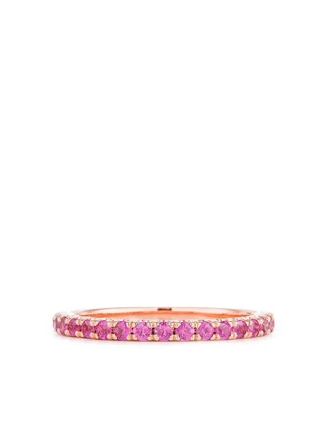 KWIAT anillo en oro rosa de 18kt con zafiro