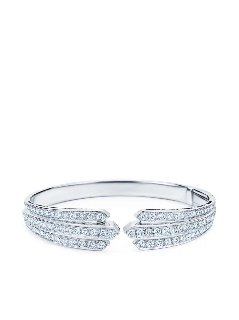 KWIAT 18kt white gold diamond Cascade open bangle