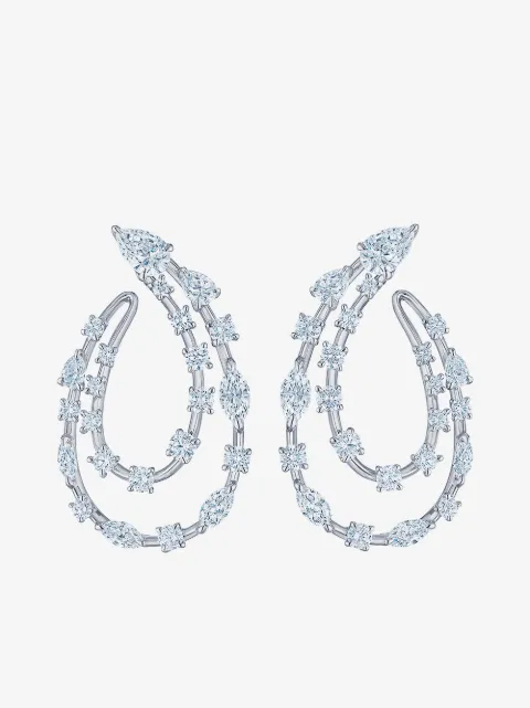 KWIAT arracadas Starry Night en oro blanco de 18kt con diamantes