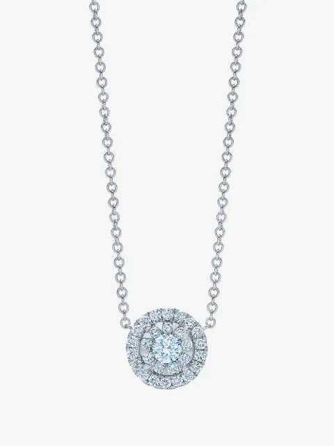 KWIAT 18kt white gold diamond Sunburst pendant