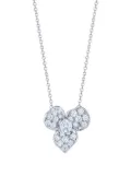 KWIAT 18kt white gold diamond floral pendant - Silver