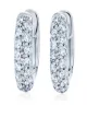 Image 1 of KWIAT 18kt white gold petite Moonlight pavé diamond hoop earrings