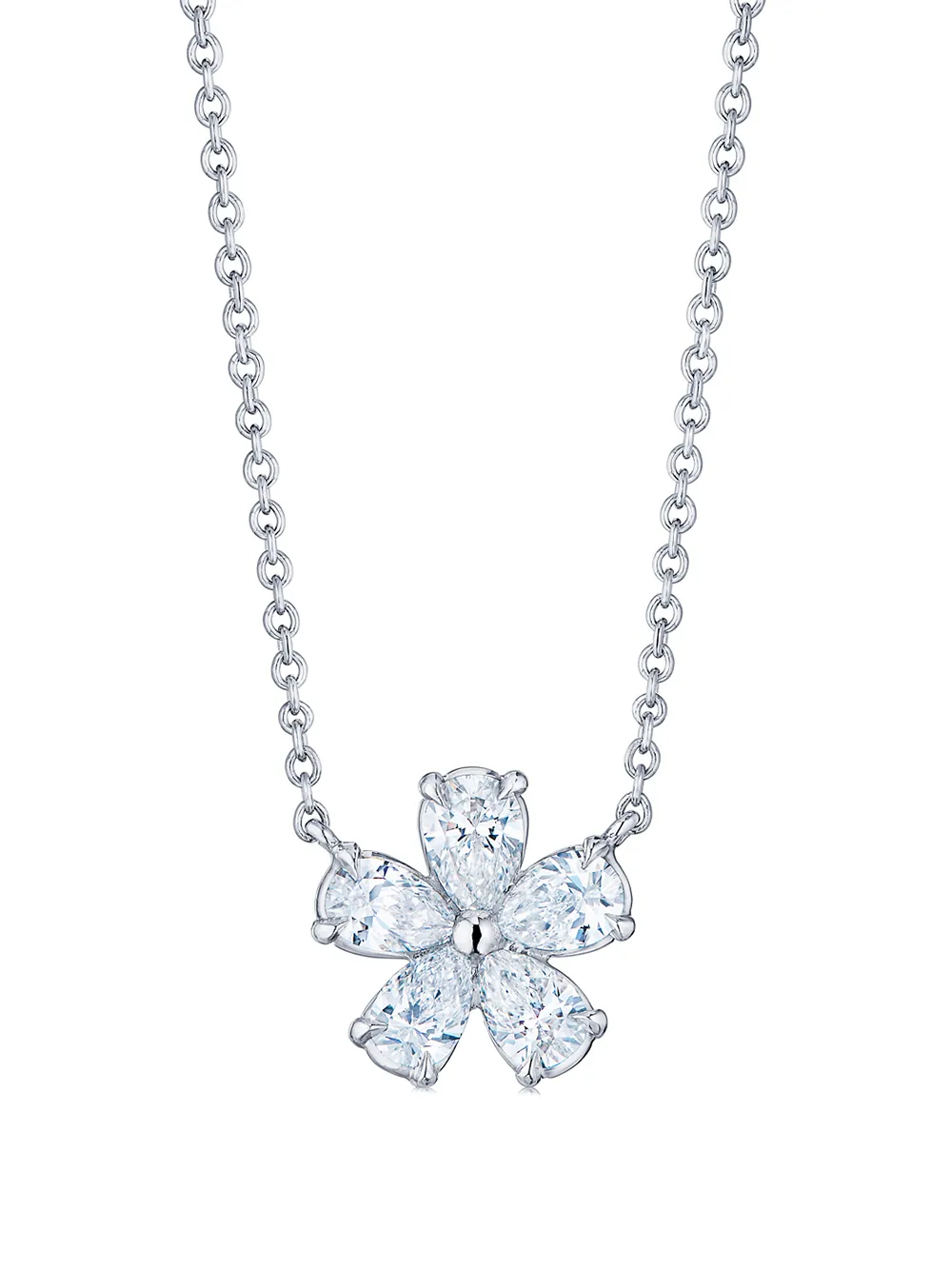KWIAT Collana con pendente in platino a fiori - Argento