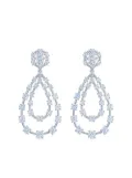 KWIAT 18kt white gold diamond Starry Night double teardrop earrings