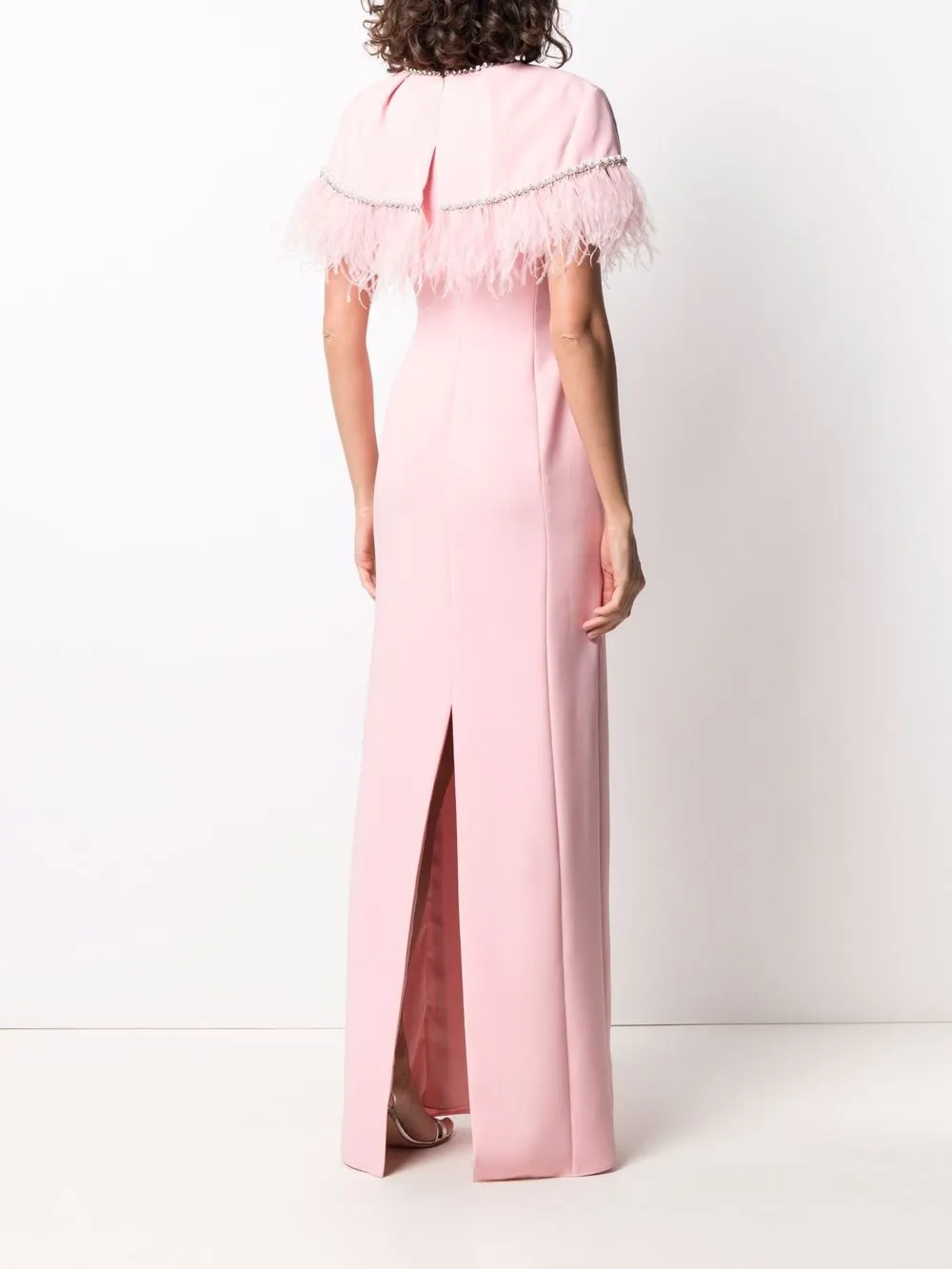 фото Jenny packham вечернее платье с перьями