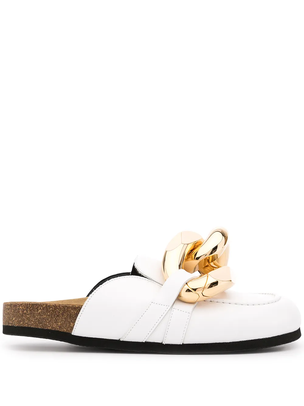 Jw Anderson Chunky-chain Mules In White
