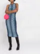 Image 2 of Marine Serre Moon Fish Skin jacquard dress