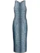 Image 1 of Marine Serre Moon Fish Skin jacquard dress