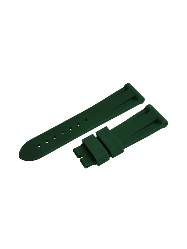 Green rubber hot sale watch strap