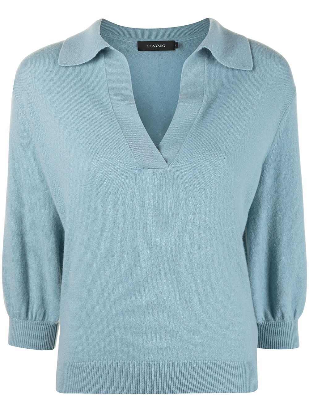 Lisa Yang Three-quarter Length Sleeve Jumper In Blue