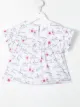 Image 2 of Monnalisa floral logo print top