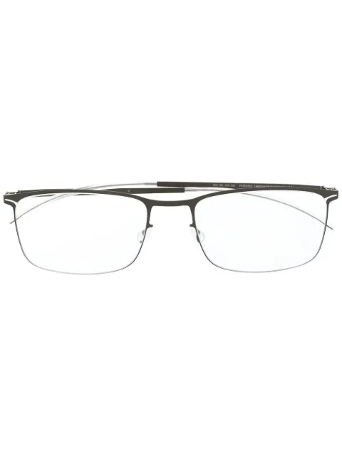 Mykita Eckige Brille mit mattem Finish