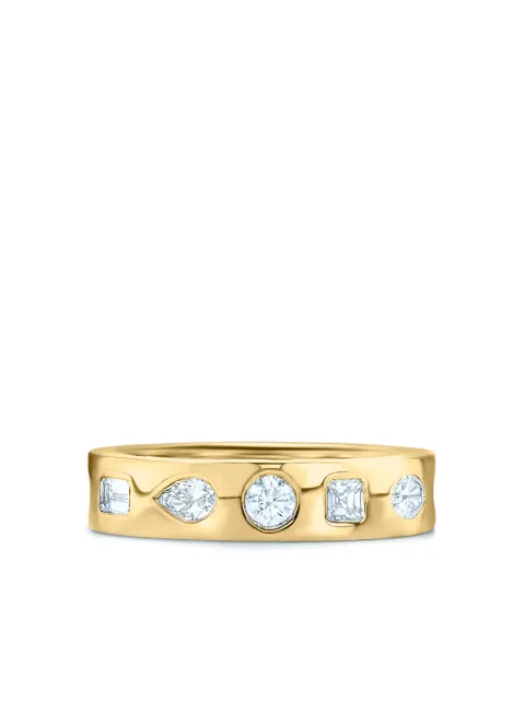 KWIAT 18kt yellow gold fancy shape diamond stackable ring