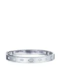 KWIAT 18kt white gold stackable fancy shape diamond bangle - Silver