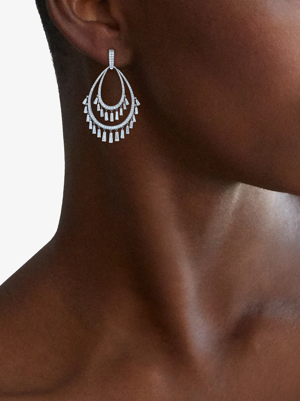  Kwiat 18kt Weißgoldohrringe Mit Diamanten   Silber 