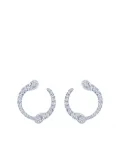 KWIAT 18kt white gold Eclipse diamomnd hoop earrings - Silver