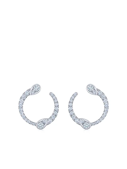 Boucles d'oreilles Eclipse en or blanc 18ct ornées de diamants - KWIAT - Modalova