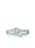 KWIAT 18kt white gold diamond Duet round ring - Silver