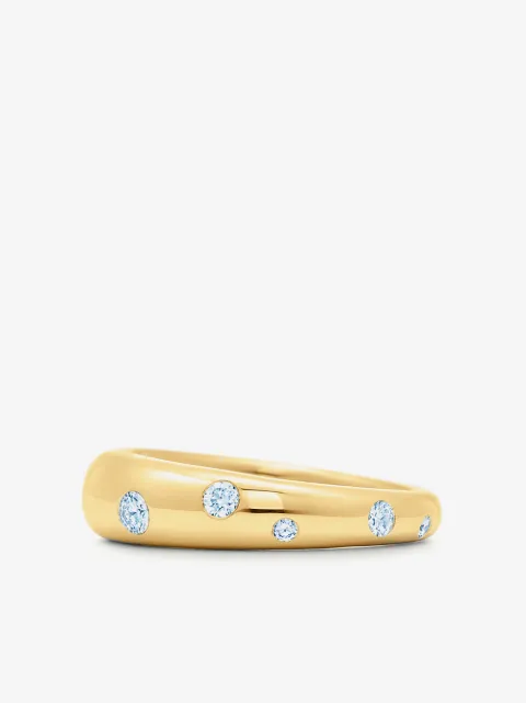 KWIAT anillo Cobblestone en oro amarillo de 18kt con diamantes