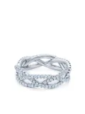 KWIAT 18kt white gold Twist 3-strand diamond ring - Silver