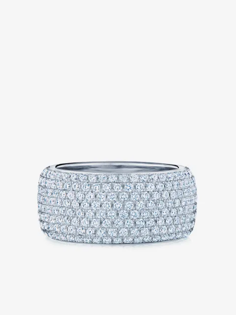 KWIAT 18kt white gold diamond Moonlight eight-row ring