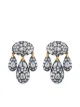 Image 1 of FRED LEIGHTON 18kt gold diamond Modern Girandole pendant earrings