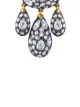 FRED LEIGHTON 18kt gold diamond Modern Girandole pendant earrings
