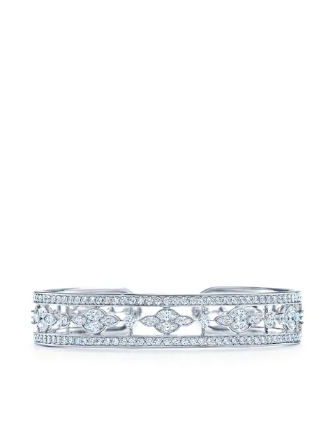 KWIAT 18kt white gold diamond Trellis cuff bangle