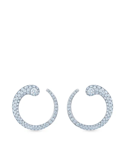 Boucles d'oreilles Eclipse en or blanc 18ct ornés de diamants - KWIAT - Modalova