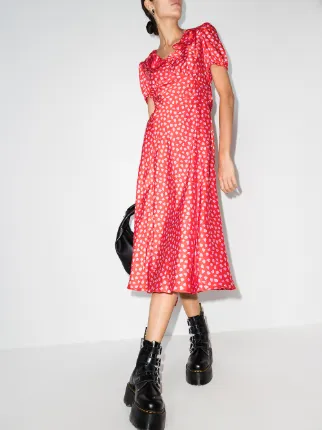 The Love heart-print midi dress展示图