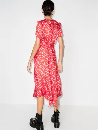 The Love heart-print midi dress展示图