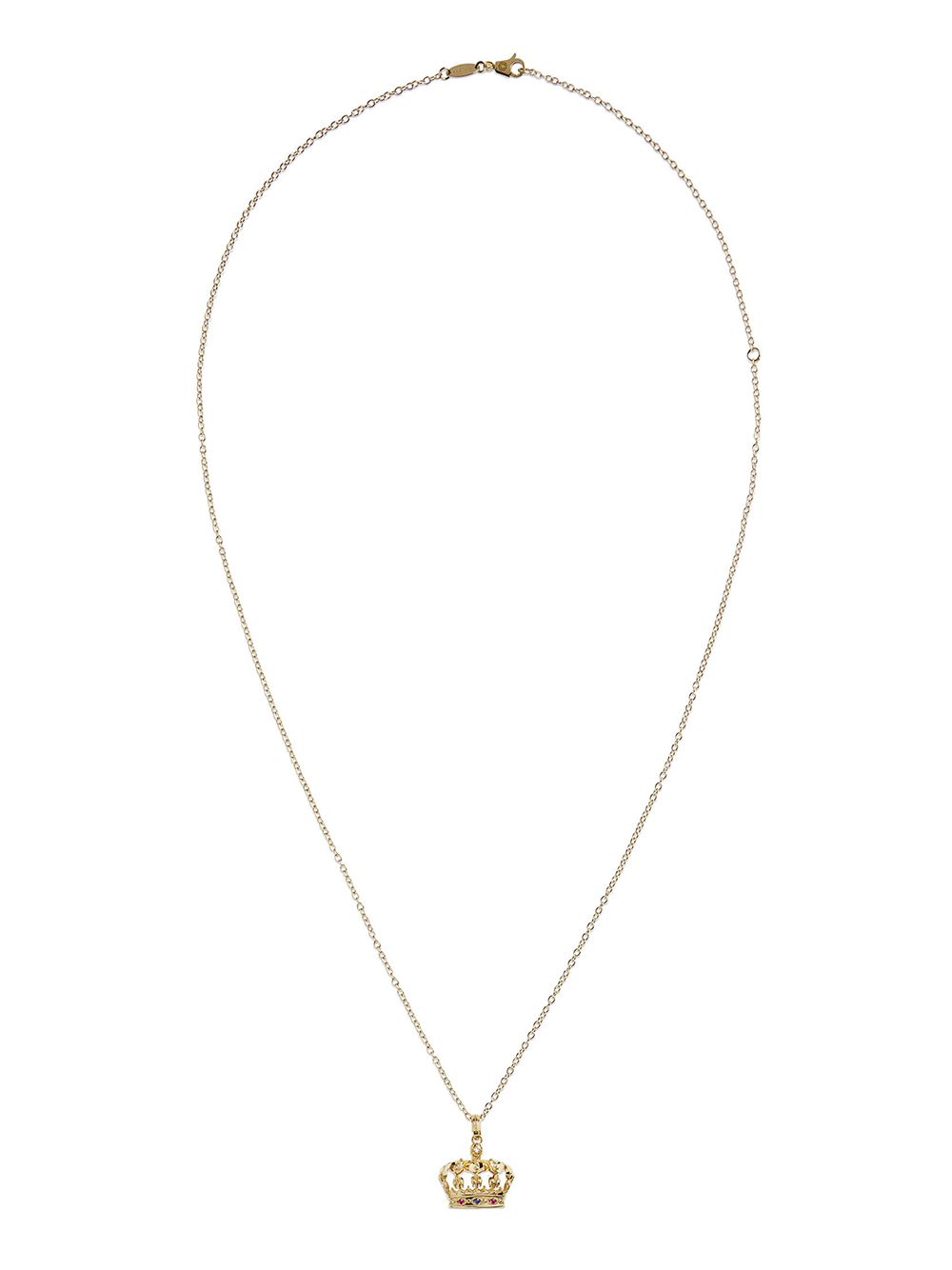 Dolce & Gabbana 18kt yellow gold crown pendant necklace