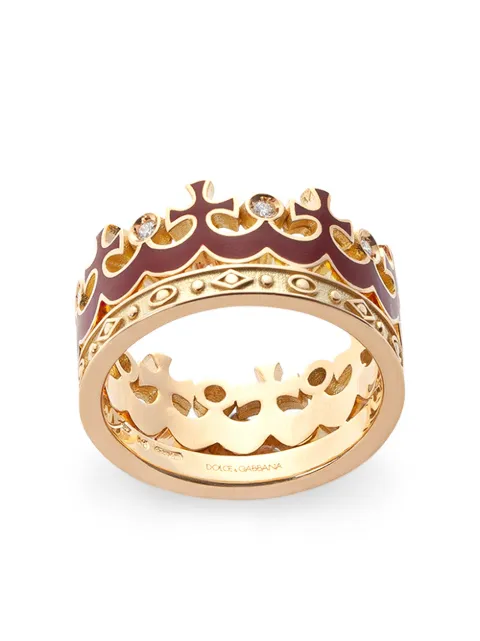 Dolce & Gabbana 18kt yellow gold crown ring