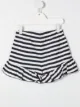 Image 2 of Alberta Ferretti Kids flare-cuff striped print shorts