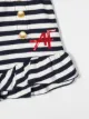 Alberta Ferretti Kids flare-cuff striped print shorts