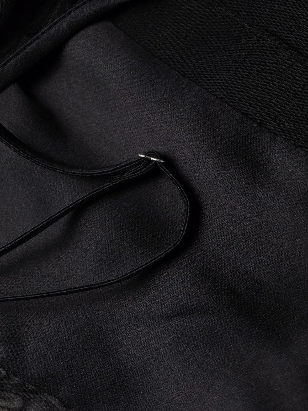 panelled satin slip dress