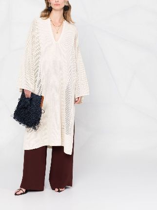 knitted longline kaftan top展示图