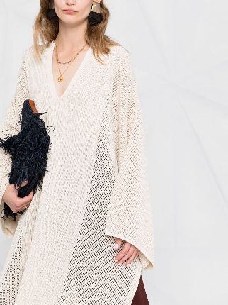 knitted longline kaftan top展示图