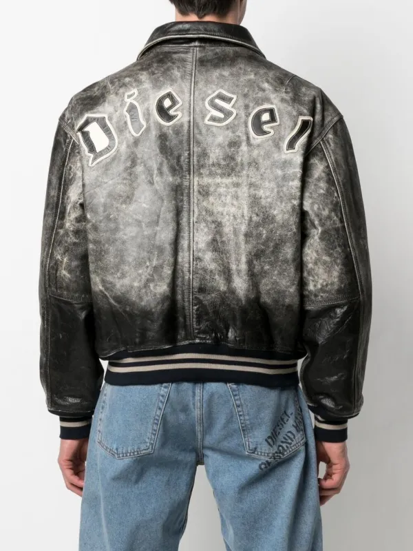 distressed bomber jacket