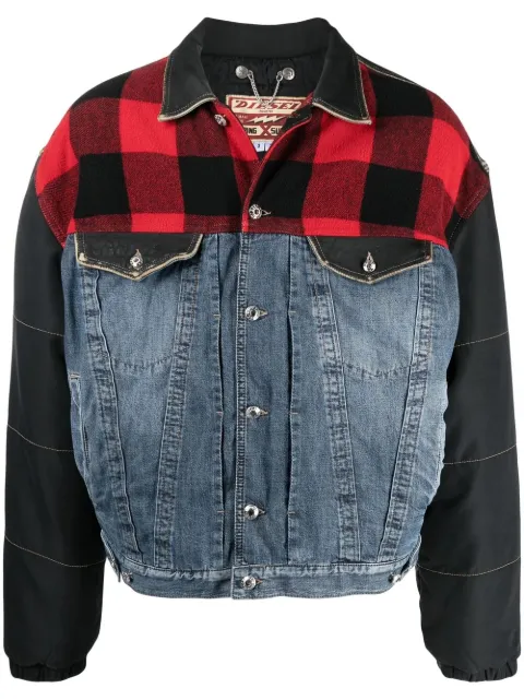 Diesel パッチワーク ボンバージャケット