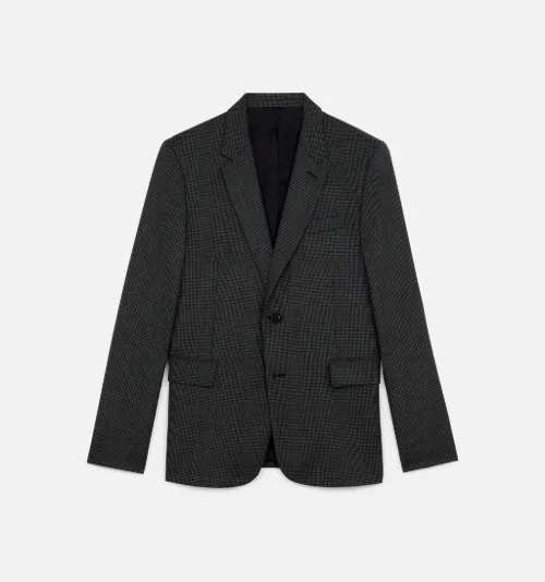 Houndstooth Two Buttons Jacket - AMI 