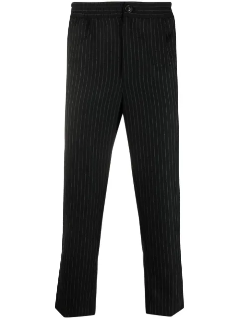AMI Paris cropped pinstripe track pants