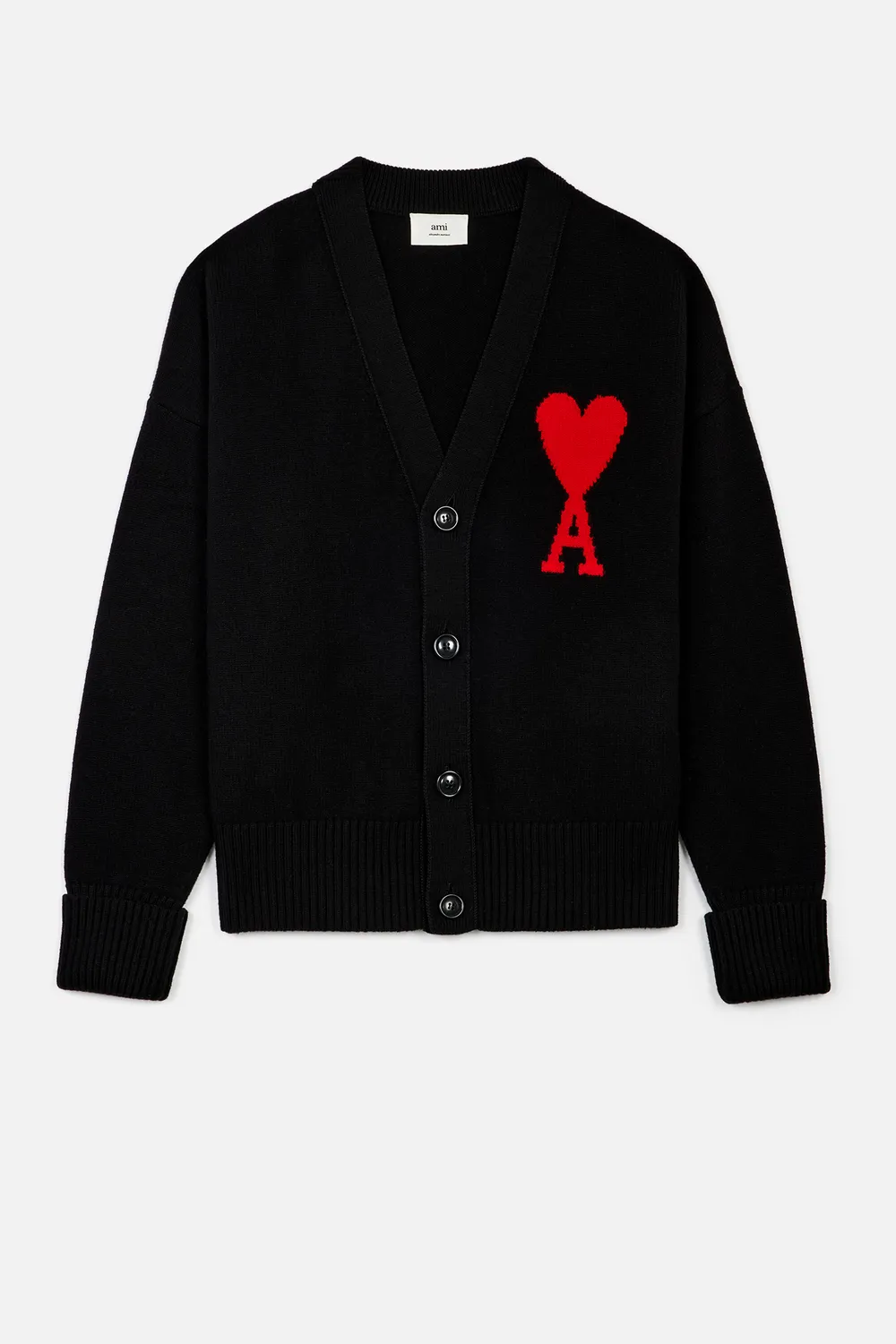 ami de coeur intarsia oversize cardigan
