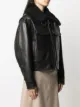 AMI Paris zip-up leather jacket