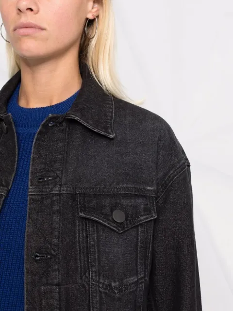 AMI Paris box-fit Denim Jacket - Farfetch
