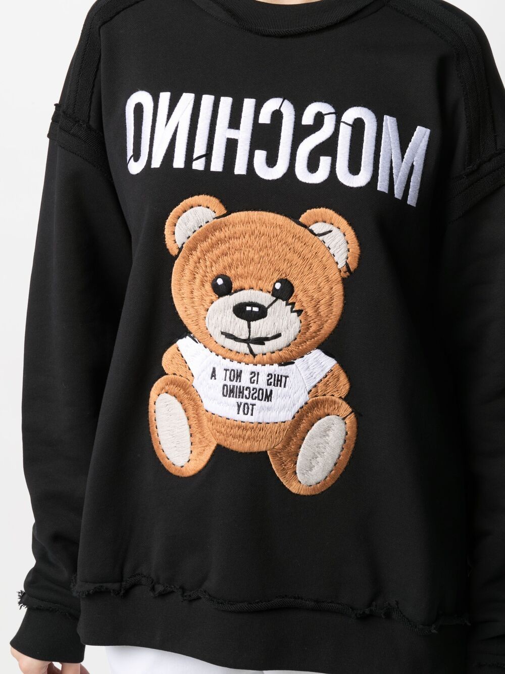 фото Moschino толстовка с вышивкой